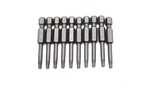 Tmax 10 Piece T15 Round Shaft 2 Inch Length Screwdriver Insert Bits Hex Shank. Fixed Price $13.97.