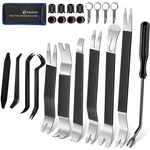 Eaukar 24 Pcs Auto Trim Removal Tool Kit, Metal Car Silver/black. Fixed Price $23.31.
