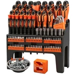 Sedy 124pcs Magnetic Screwdriver Set Cr-v Ratchet Bits Socket Tool Kit. Fixed Price $76.99.