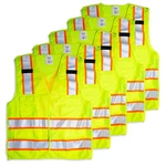 Tr Industrial 5-point Breakaway High Vis Safety Vest, Type R Class 2, 5-pack. Fixed Price $79.99.