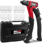 Neu Master Rivet Gun With 200pcs Rivets, Manual 200 Rivets. Fixed Price $35.94.
