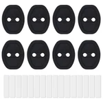 Boxob 8pcs Car Door Lock Protective Covers, Thickened Silicone Black. Fixed Price $14.57.