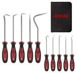 Amm 10 Piece Pick And Hook Set, Precision Automotive Tool Full Size, Red. Fixed Price $32.32.