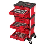 Milwaukee Master Mechanics Hand Tool Set With Packout Drawers And Dolly, 366. Fixed Price $3999.99.