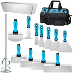 Kezers Drywall Hand Tool Kit, 14 Pieces Stainless Steel 1.5" 2" 4" 5" 6" Putt.... Fixed Price $121.68.
