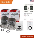 Engine Oil Filter Set With Aluminum Gaskets For Toyota & Lexus Vehicles. Fixed Price $53.99.