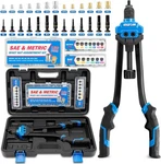 Rizom Rivet Nut Tool, 16 Rivnut Tool Kit With 13 Metric And Sae Mandrels, Thr. Fixed Price $99.99.