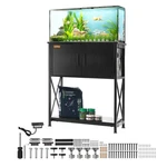 Aquarium Stand, 20 Gallon Fish Tank 25.6 X 16.5 31.9 In Steel And Mdf T. Fixed Price $131.49.