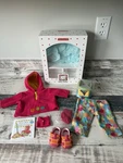 American Girl Bitty Baby Doll Fall Leaf Set - Complete W Bfo Box Nip Toys Socks. Fixed Price $79.99.