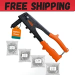 Heavy Hand Riveter Rivet Gun Professional Pop Kit With 200pcs Rivets. Fixed Price $15.99.