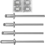 Zqz 320 Pcs 1/8 Inches Pop 1/8" X (1/4", 5/16", 3/8", 1/2"), Silver Aluminum. Fixed Price $14.43.