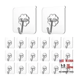 Adove Adhesive Hooks For Hanging, Heavy Duty Wall Pack, Removable 20. Fixed Price $12.14.