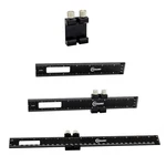 3pcs Black Metal Woodworking Ruler, Adjustable 6/8/12 Inch Precision Pocket S.... Fixed Price $30.34.