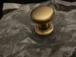 Signature Hardware Satin Brass Round Knob W Beveled Base Eh-1014-1 1/4.sbs New. Fixed Price $7.99.