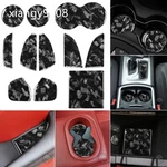 11 Forged Carbon Door Mat Gate Slot Cup Pads Trim For Dodge Challenger 2015+. Fixed Price $39.99.
