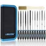 Libraton Small File Set, Needle Diamond Files 13pcs, 6pcs Jewlers & 6 Black. Fixed Price $26.99.