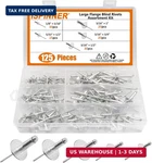 Ispinner 125pcs Large Flange Aluminum Blind Rivets, Pop Rivets Assortment Kit (s. Fixed Price $20.78.