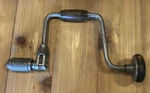 Vtg Stanley (945-12in)ratcheting Bit Brace Hand Drill Woodworking Tool. Fixed Price $20.00.