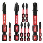 Geinxurn Anti-slip Hex Impact Tough Magnetic Screwdriver Mix-ph1/2/3-10pc. Fixed Price $14.16.