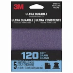 Ultra Durable Sanding Sheet,120-grit,1/4-sheet,4.5x5.5 In.,5-pk. - 1/4sht5pk120. Fixed Price $12.23.