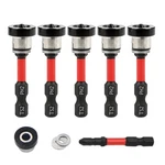 Teursa 5pc Magnetic Drywall Screw Setter Bits Set. Fixed Price $28.99.