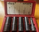 Matco Tools Scpt36ptb 5-piece Thin-wall 1/2 Flip Socket Metric & Sae 7/8-21mm. Fixed Price $160.00.