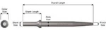 Ajax Tool Works Ajxa960-12 Pneumatic Bit, Flat Chisel, .498 Shank Turn Type, 5/8. Fixed Price $37.63.