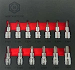 Tamperproof Torx Star Bit Socket Set 3/8" Drive Britool Hallmark. Fixed Price $53.80.
