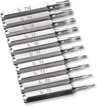10pcs Security Torx Bit Set, Precision Set T1 - T10 Miniature Silver. Fixed Price $9.68.