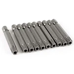10 Pcs 1/4-inch Hex Shank Torx T40 S2 Steel Security Screwdriver Bit 50mm. Fixed Price $18.06.