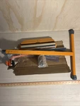 Bora Roller Stand, Adjustable Height Support Damaged For Parts / Bent. Fixed Price $45.00.