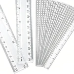 Eboot 20 Pack 12 Inch Clear Plastic Rulers Bulk, Easy-to-read Straight. Fixed Price $10.51.