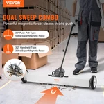 36-inch Magnetic Sweeper With Wheels, 55 Lbs Capacity, Yard. Fixed Price $82.29.