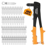 Beetro Heavy Duty Hand Riveter, Rivet Gun, 10.5'' Black And Orange. Fixed Price $22.41.