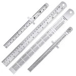 Pocket Ruler 6 Inch And 12 Metal Rulers With Metric Graduation Sta. Fixed Price $15.51.