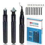 Dkibbith 13-piece Deburring Tool Set With 2 Countersinks 11 Blades - Works On. Fixed Price $51.61.
