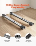 Heavy Duty Appliance Rollers, 330 Lbs Load Capacity, Gray. Fixed Price $21.69.