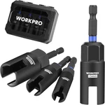 Workpro 4pcs Power Wing Nut Driver Bit 9-18mm 1/4" Hex Shank Socket. Fixed Price $19.99.
