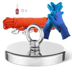 Vevor 1300 Lb Strong Fishing Magnet Kit Single Sided Pull Force & Rope Carabiner. Fixed Price $36.99.