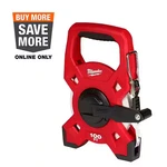 100 Ft. Fiberglass Open Reel Long Tape Milwaukee Metal Gear Ratio Measuring. Fixed Price $26.99.