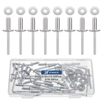 Jtarea 60pcs 3/16" X 1/2" Stainless Steel Pop Rivets With 3/16*1/2. Fixed Price $10.48.