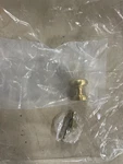 Signature Hardware Satin Brass Round Knob Beveled Base Plate Eh-1014-1 1/4"- Sbs. Fixed Price $11.39.