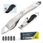 Evohonour Silicone Caulking Tool Kit, Stainless Steel Caulk Remover Tool, 4 I.... Fixed Price $21.42.