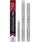 3pack Metal Ruler Set 1pc 6 Inch & 2pc Stainless Steel 12 S. Fixed Price $13.53.