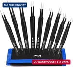 9 Pcs Esd Precision Tweezers Set, Anti-static Stainless Steel Kit. Fixed Price $24.83.