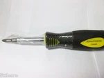 New John Deere "6 In 1" Screwdriver Ergonomic Handle - Part # Ty26693. Fixed Price $10.99.