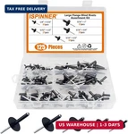 Ispinner 125pcs Large Flange Aluminum Blind Rivets, Pop Rivets Assortment Kit (b. Fixed Price $22.38.