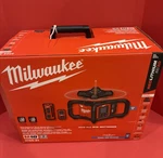 Milwaukee 3704-21 M18 18v Red Exterior Dual Slope Rotary Laser Kit W/ Receiver. Fixed Price $1899.95.