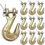 Lawei 10 Pack 1/4 Inch Clevis Grab Hook, G70 Forged Steel Transport Bronze. Fixed Price $33.11.