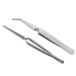 Axlizer Cross Lock Tweezer 2pcs 125 Mm / 4.9 Inch Stainless Steel Bent Silver. Fixed Price $14.99.
